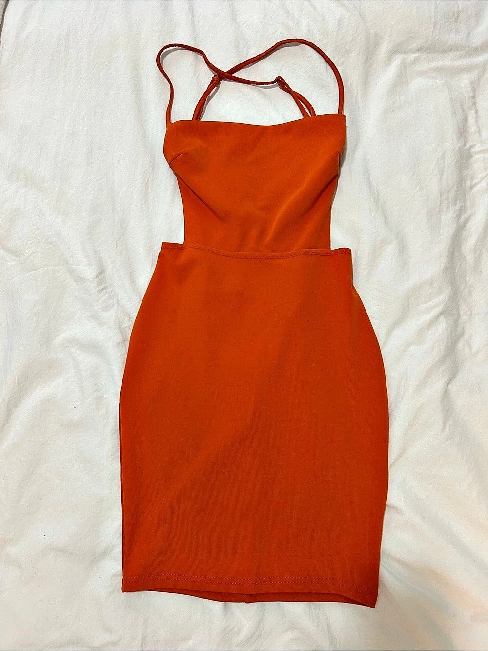 Windsor Orange Mini Dress Like New